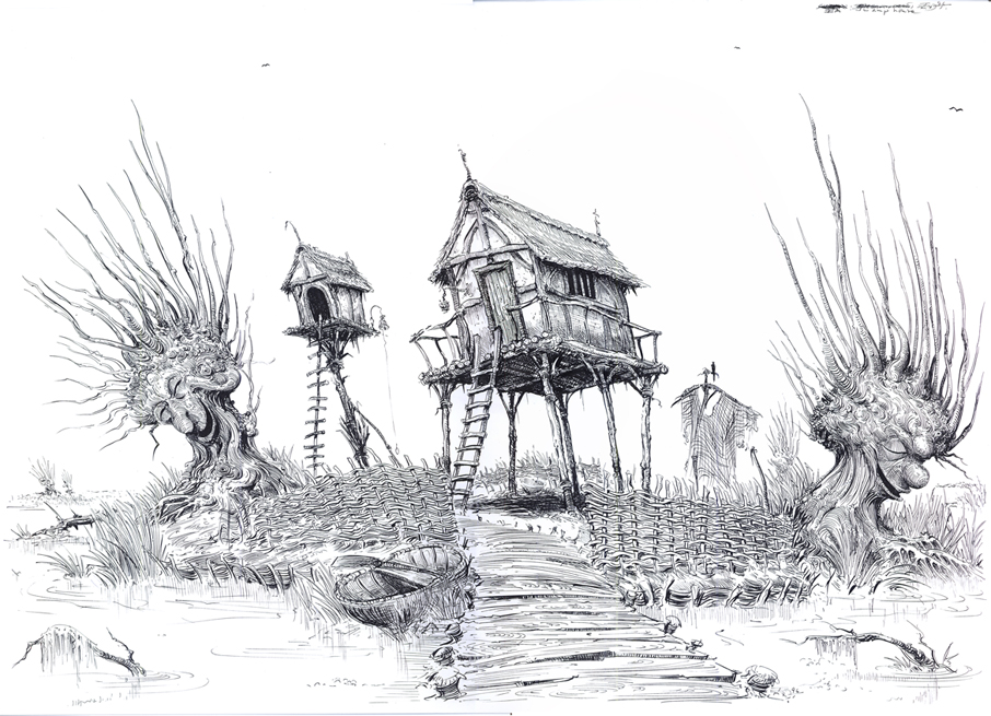 Ian Miller | Shrek: Swamp House on Stilts