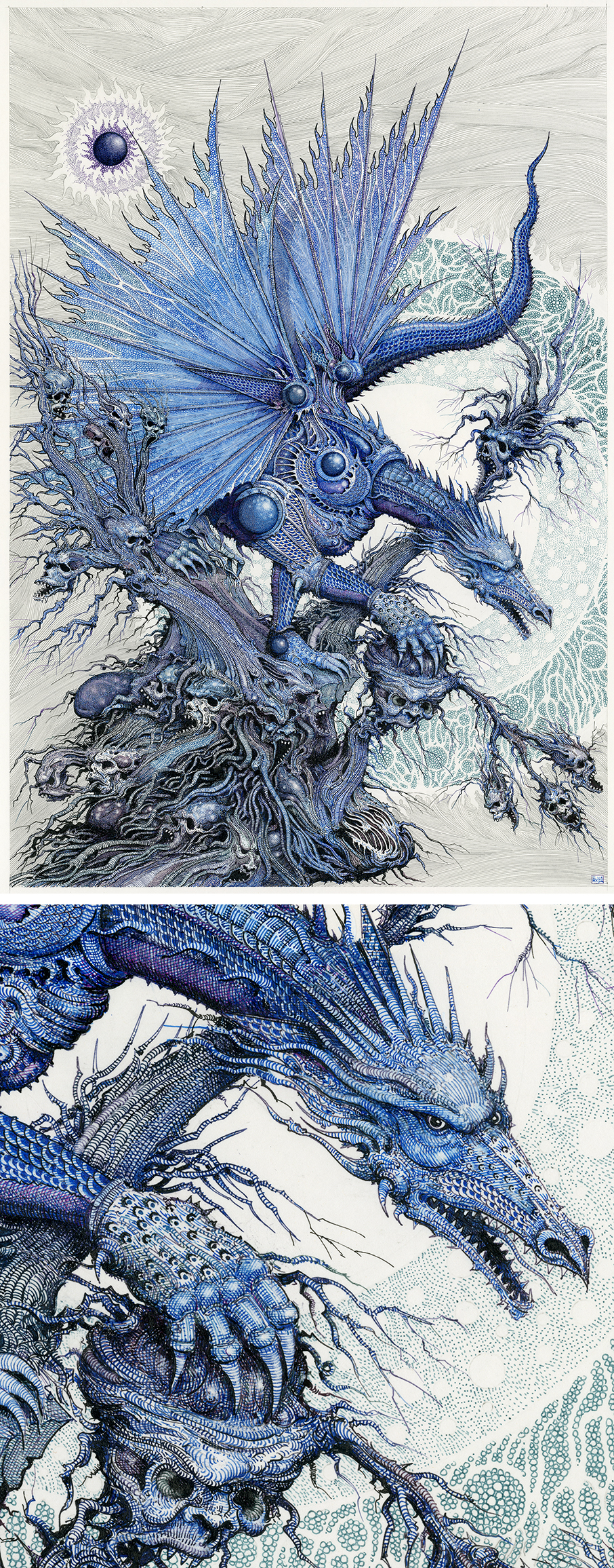 Ian Miller | Saturion, the Warrior who wears the armour taken from other dragons