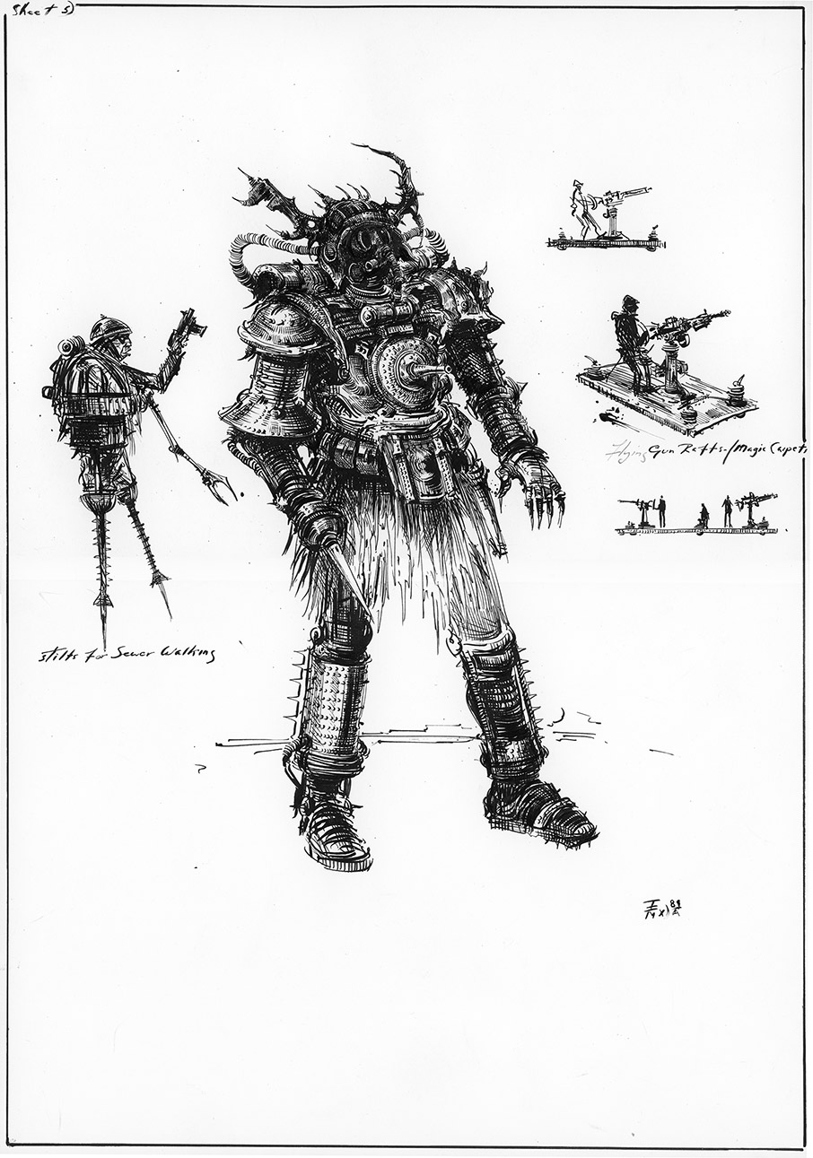 Ian Miller | GW, Realm of Chaos, character sketch 5