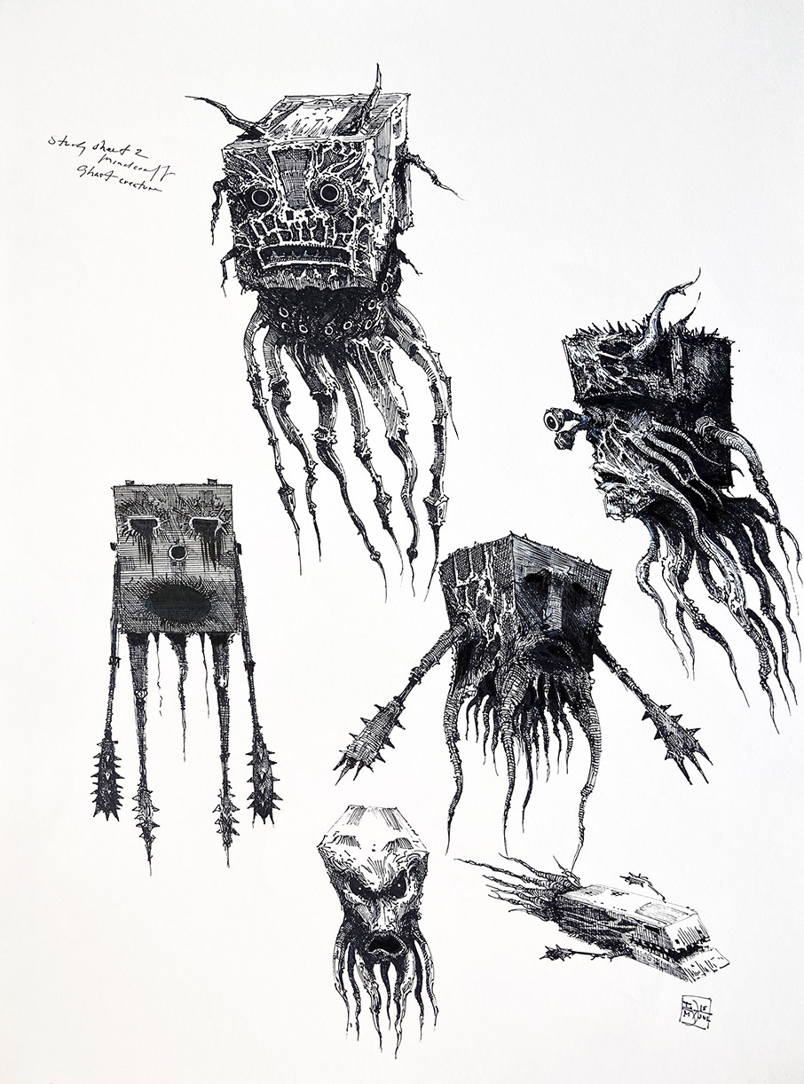 Ian Miller | Ghast, study sheet 2