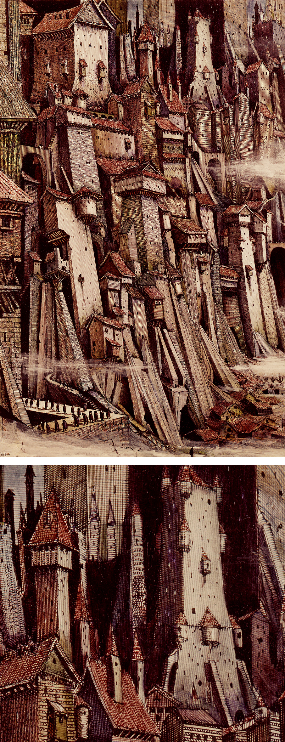 Ian Miller | Gormenghast Castle, No.1