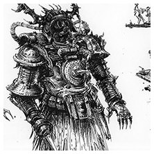 Ian Miller | GW, Realm of Chaos, character sketch 5