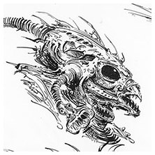 Ian Miller | GW, Realm of Chaos, character sketch 8<br> Pinchers