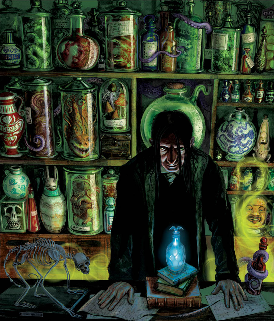 Jim Kay | <strongSeverus Snape with his jars