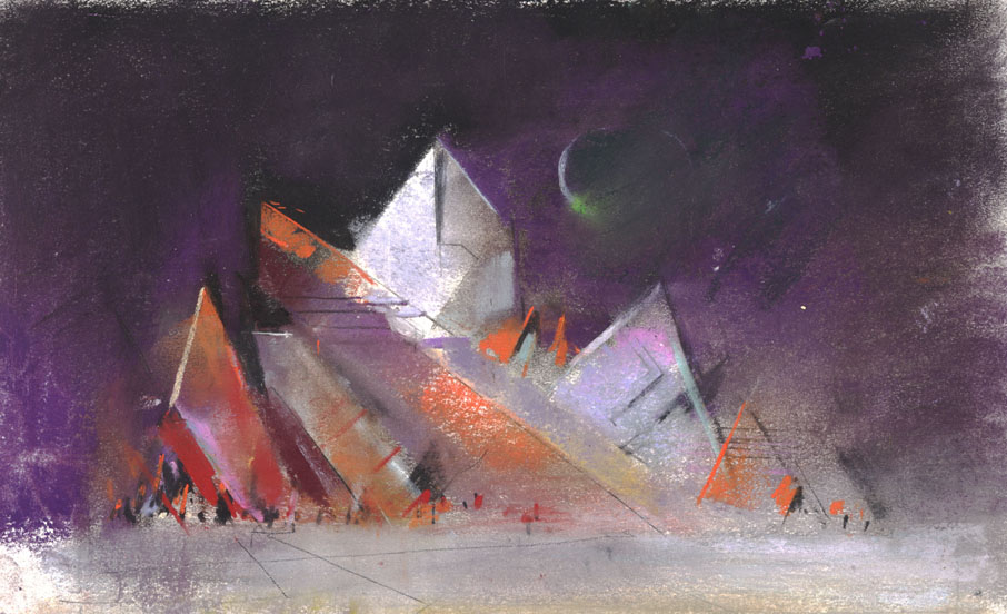 John Harris | Crystals with Green Moon