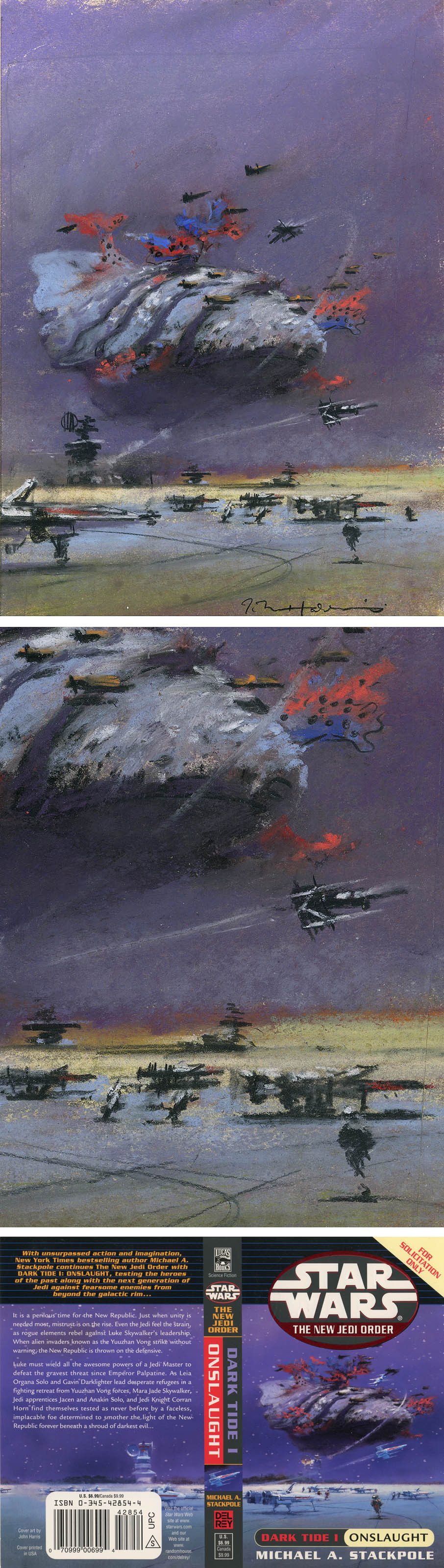 John Harris | Star Wars: The New Jedi Order, Dark Tide 1 'Onslaught', sketch 1