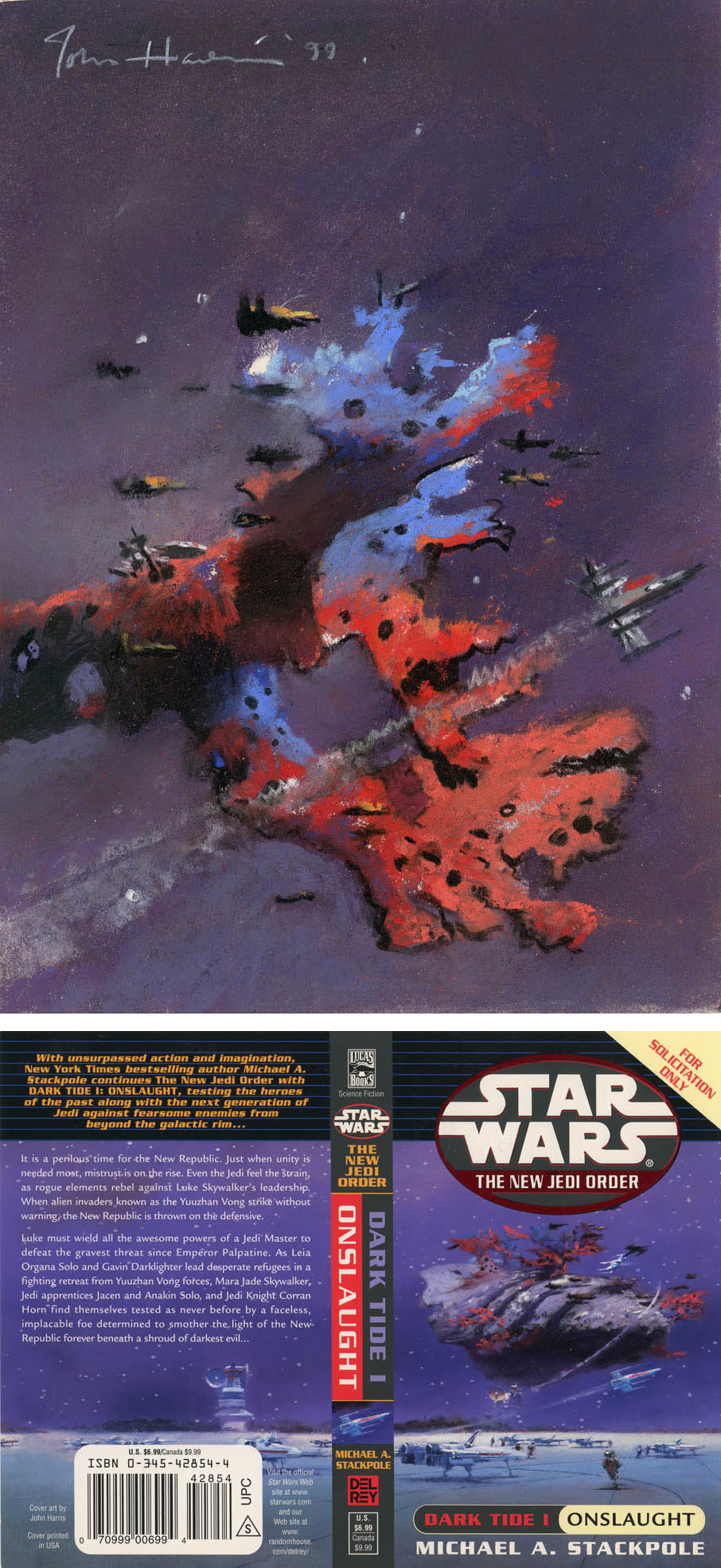 John Harris | Star Wars: The New Jedi Order, Dark Tide 1 'Onslaught', sketch 3