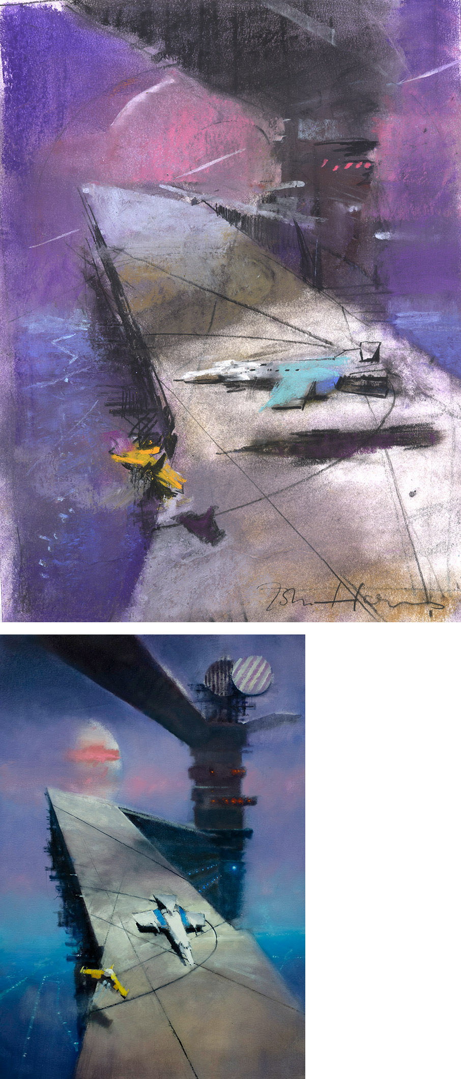 John Harris | The Last Shadow, sketch 1