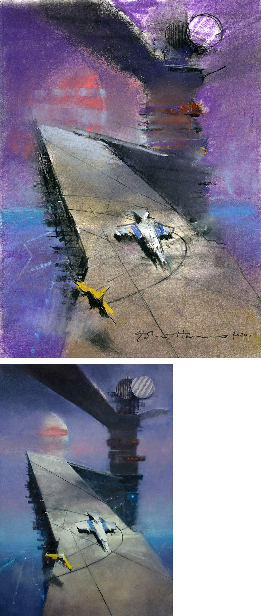 John Harris | The Last Shadow, sketch 2