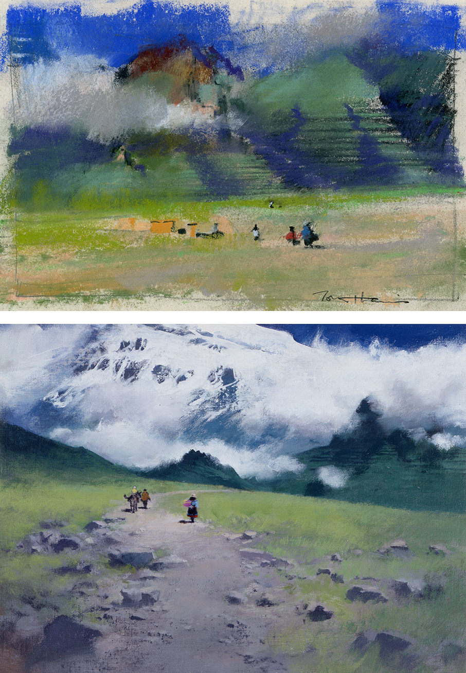 John Harris | Valley of the Incas, sketch