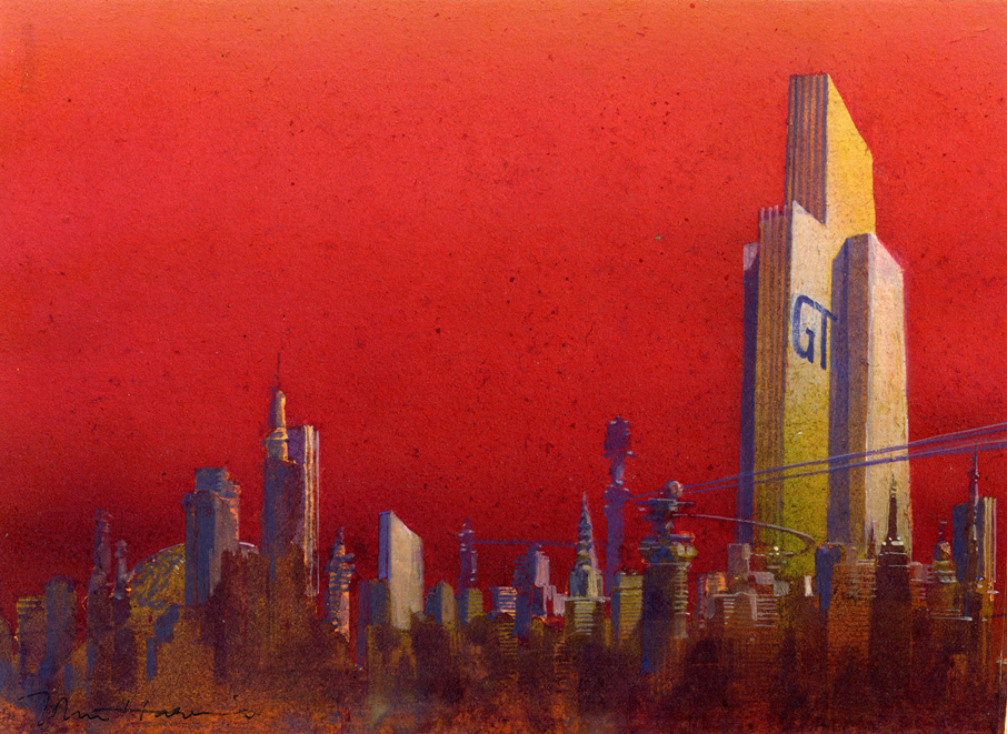 John Harris | Stand on Zanzibar sketch