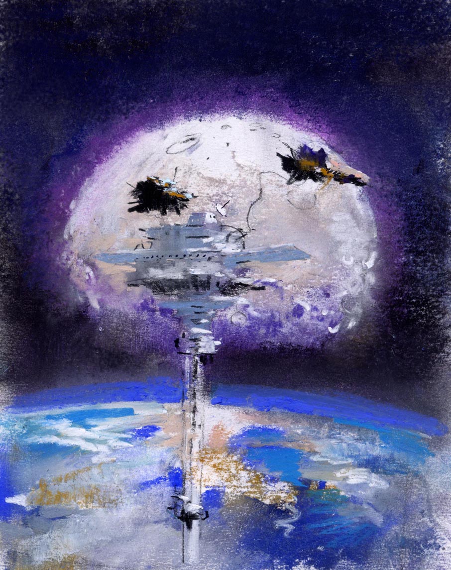 John Harris | The Last Theorem: The Space Elevator - sketch