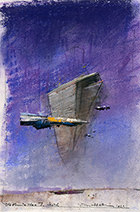 John Harris | Old Man's War No. 7, pastel drawing