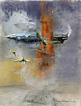 John Harris | Dock with Red Tower