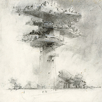 John Harris | The Listening Station, an early sketch