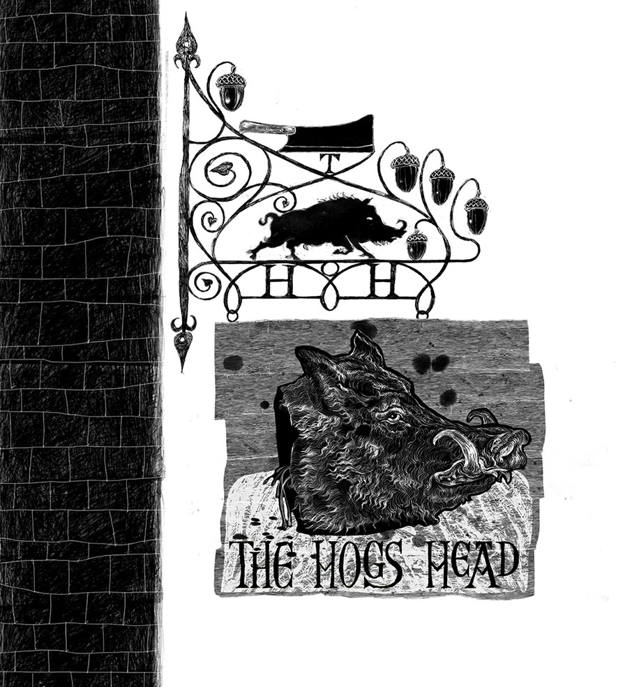 Neil Packer | The Hog's Head Sign