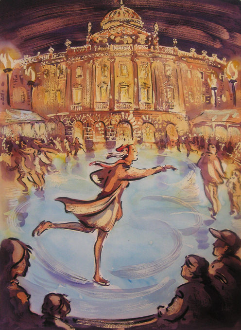 Paul Cox | Ice Skating at Somerset House, with detail