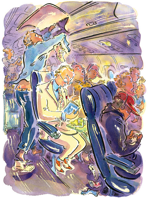 Paul Cox | Flying Economy, for Tom Wolfe in Vanity Fair