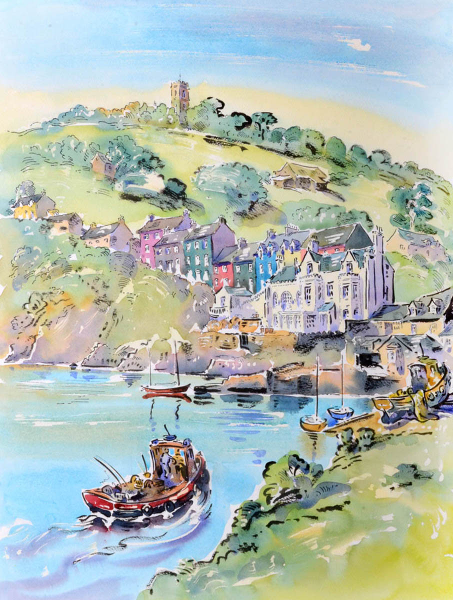 Paul Cox | A coastal scene in County Cork, a cover for International Living