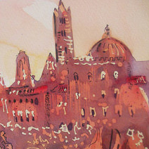 Paul Cox | The Palio di Siena, with detail