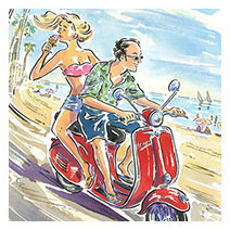 Paul Cox | Vespa couple